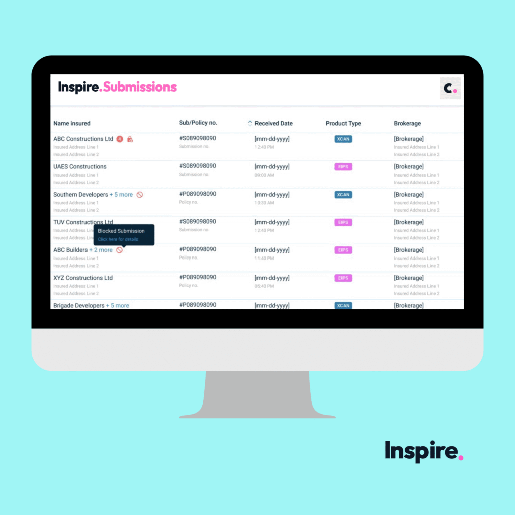 Inspire Submissions by Concirrus