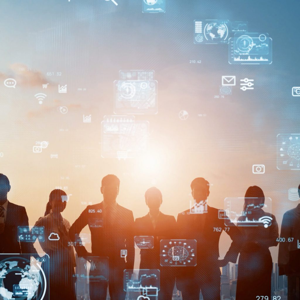 Business network concept. Human Resources. Group of businesspeople.